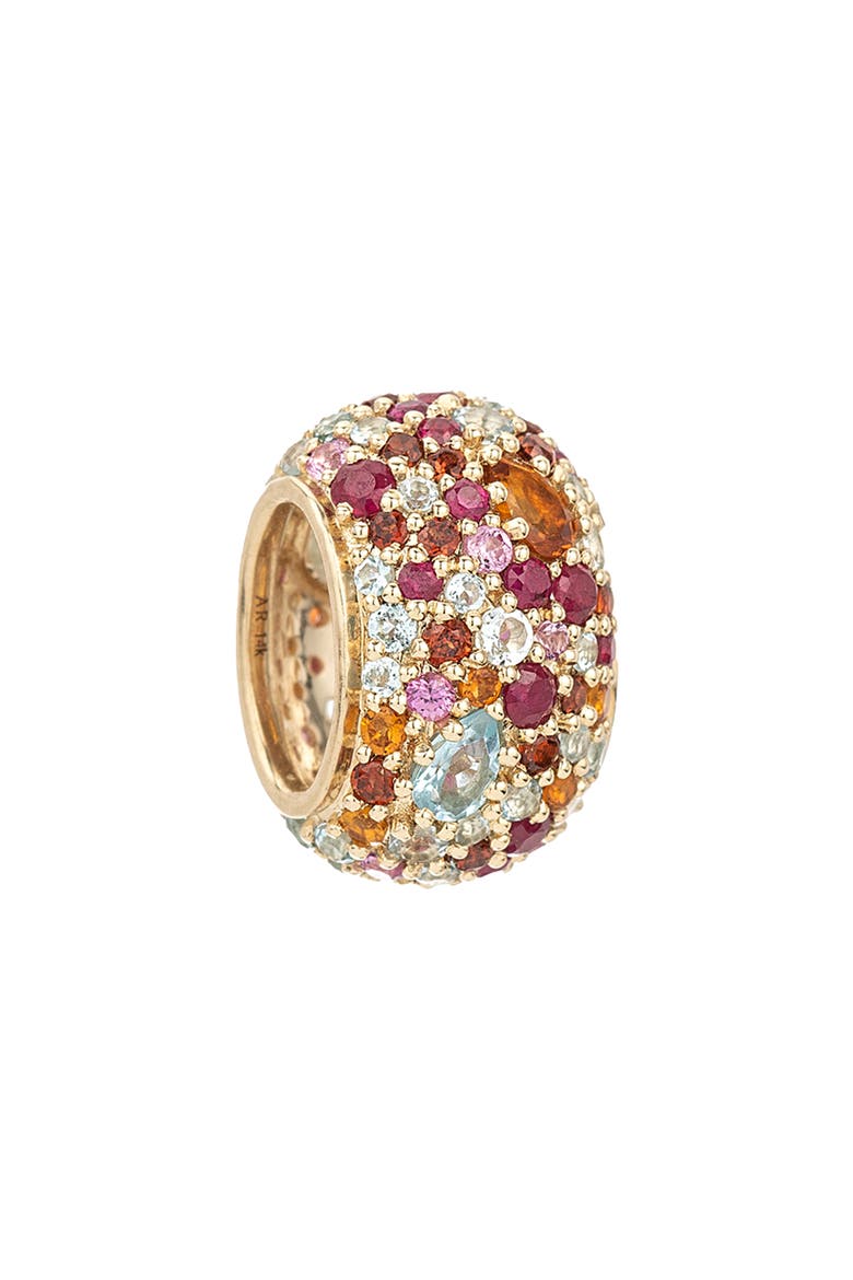 Crown Jewels Big Bead, Main, color, MIXED STONE 14K YELLOW GOLD