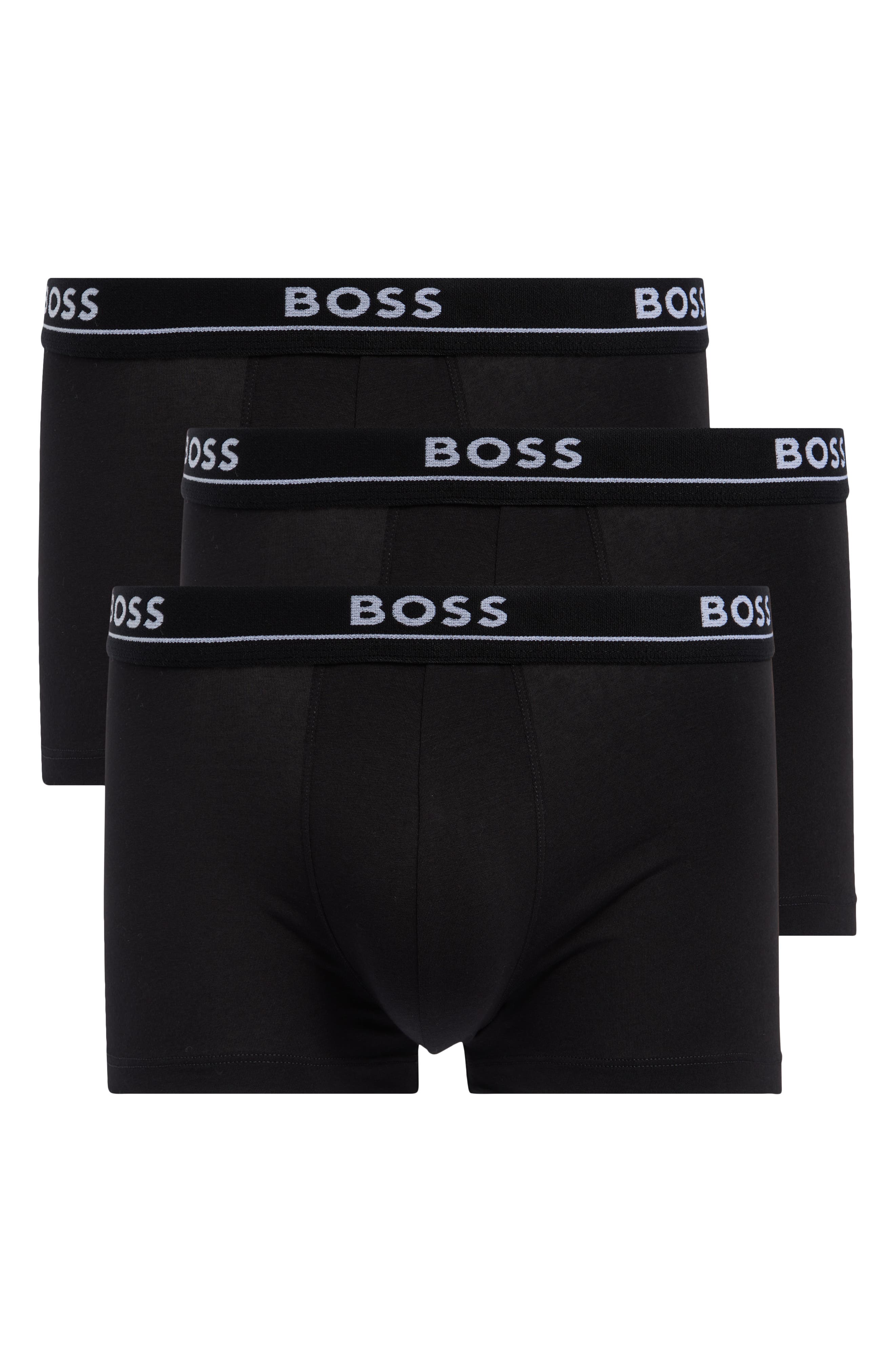 BOSS 3-Pack Essence Stretch Cotton Boxer Trunks