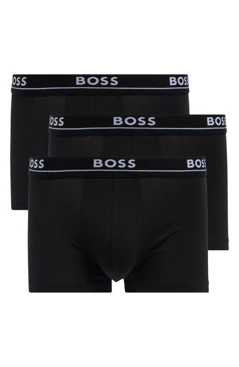 3-Pack Essence Stretch Cotton Boxer Trunks