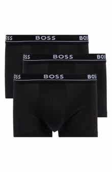 BOSS 3-Pack Essence Stretch Cotton Boxer Trunks