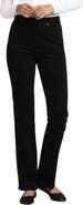 Lands' End Fine Wale Embroidery Corduroy High Rise Straight Leg Pants