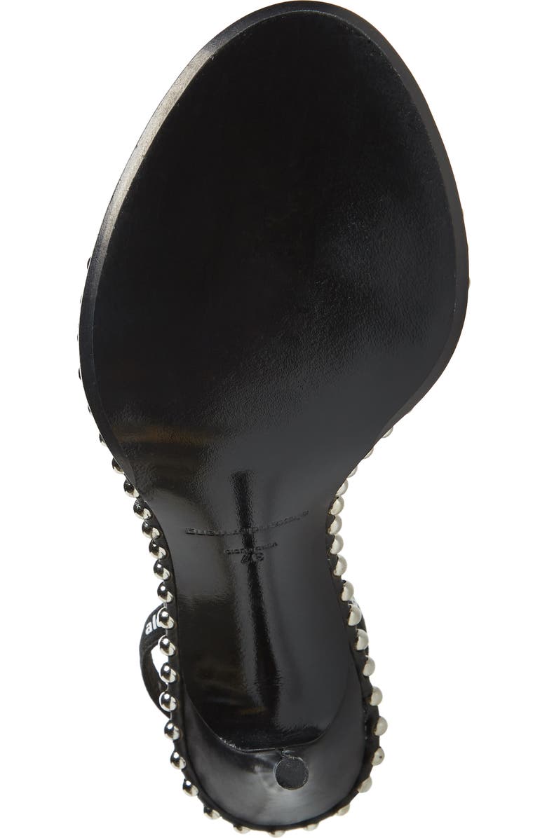 Alexander Wang Nova Stud Clear Sandal, Alternate, color, Black