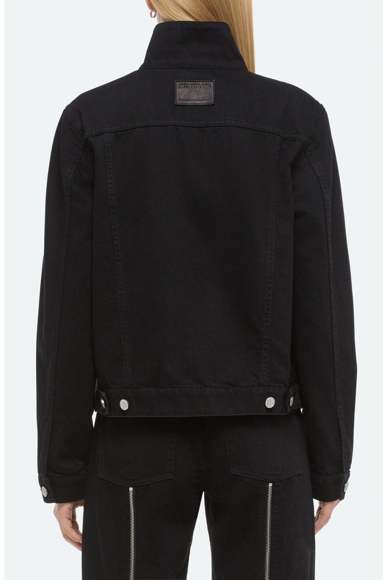 Funnel Zip Trucker Jacket, Alternate, color, RINSED BLACK