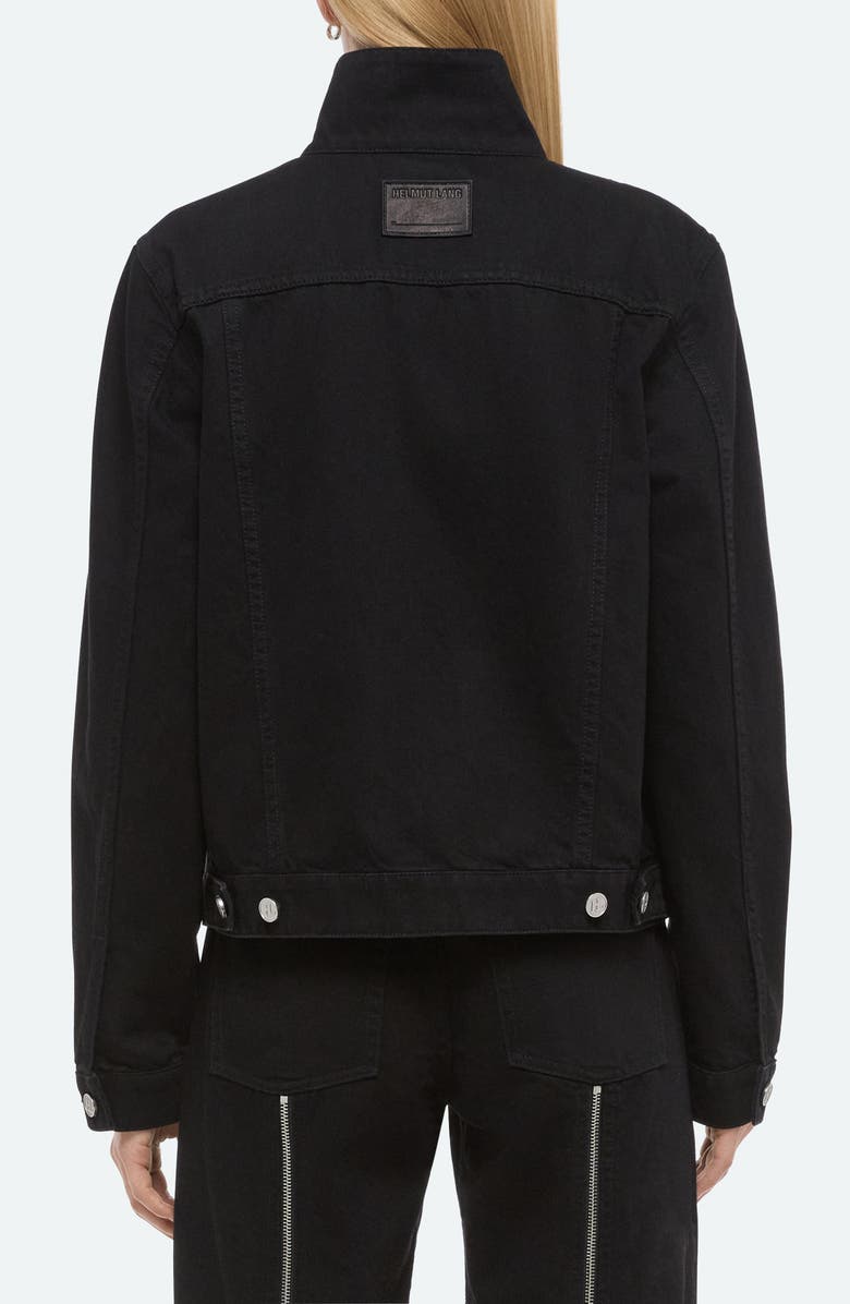 Helmut Lang Funnel Zip Trucker Jacket, Alternate, color, Rinsed Black