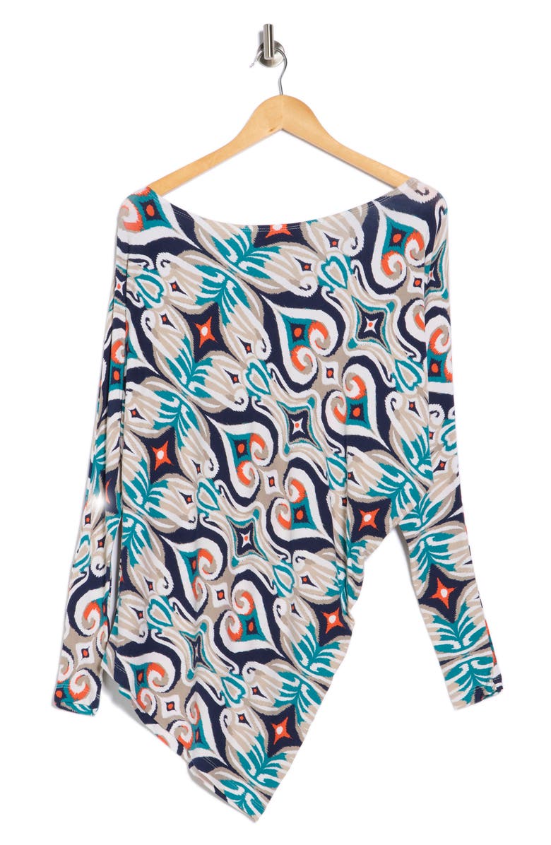 Tart Crystal Asymmetric One Shoulder Top, Alternate, color, Ikat Spade