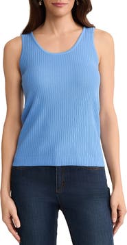 Jones New York Scoop Neck Rib Sweater Tank