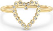 Zoë Chicco Diamond Open Heart Ring