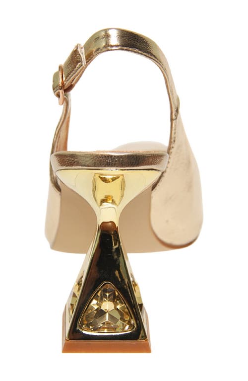 Lady Couture Mistic Slingback Pump In Gold