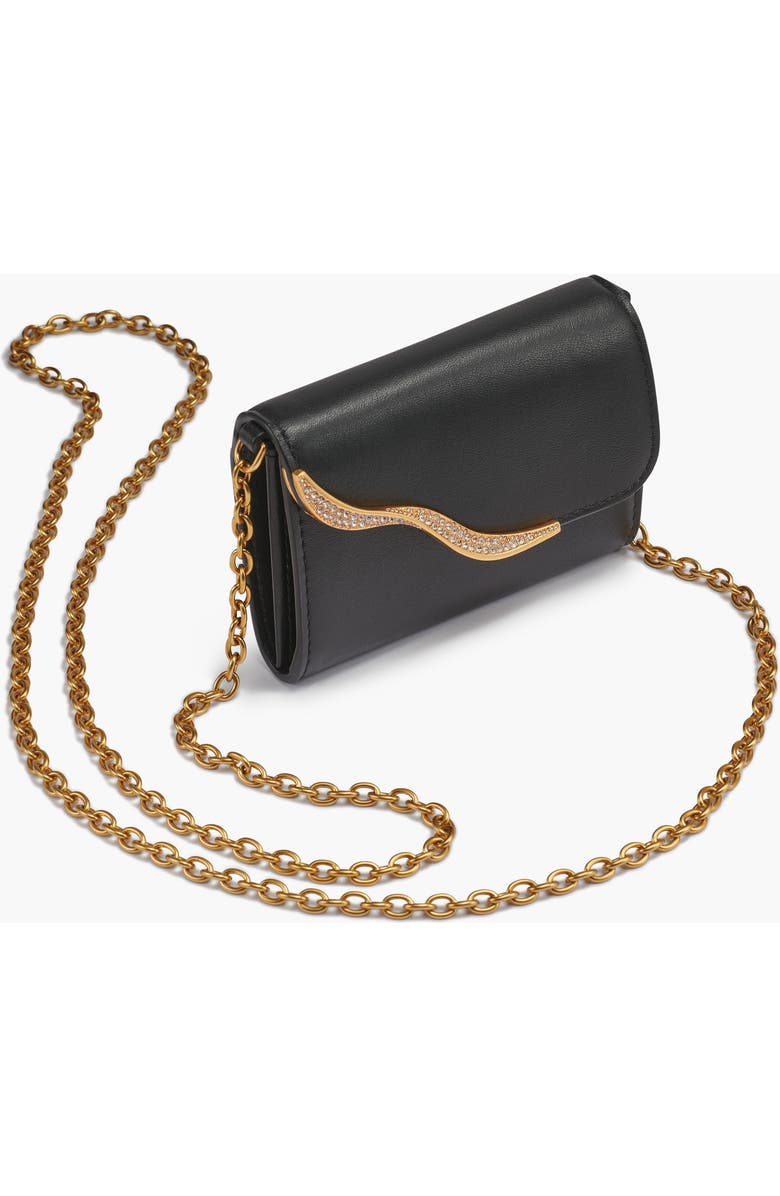 Donna Karan New York Malverne Pave Wallet On String, Main, color, Black/Gold