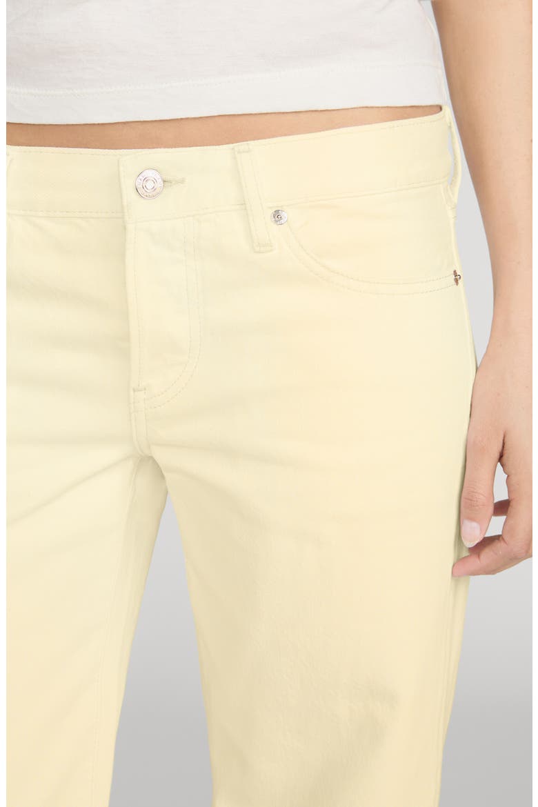 The Pixie Gray Low Rise Wide Leg Jeans, Alternate, color, LIMONCELLO