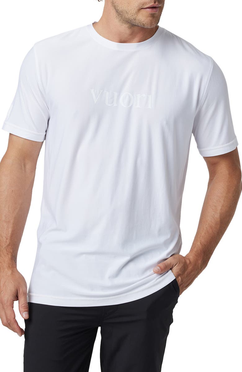 Vuori Short Sleeve Strato Graphic Tee, Main, color, White