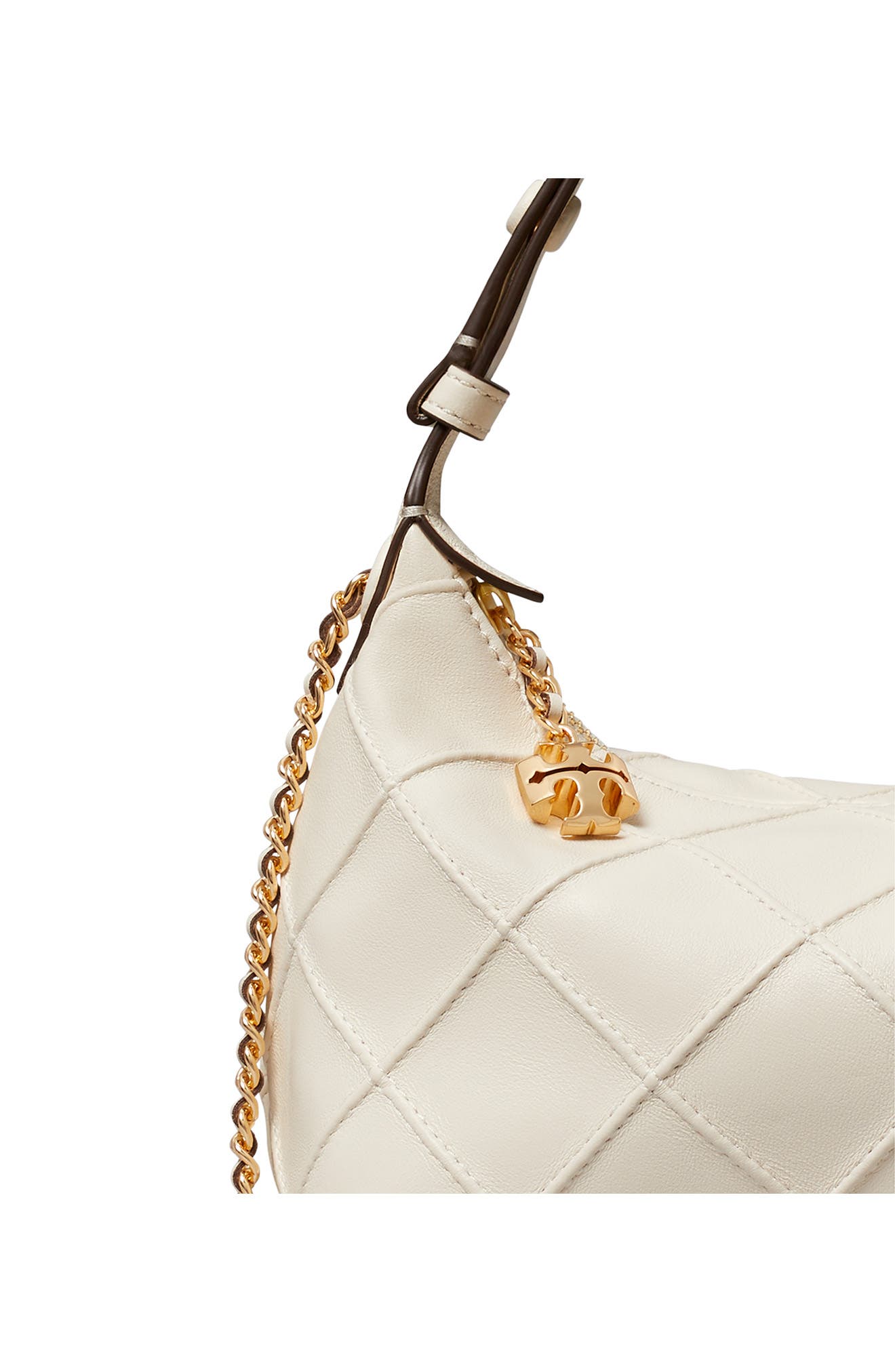 Fleming Pochette Quilted Leather Shoulder Bag, Alternate, color, LIGHT CREAM