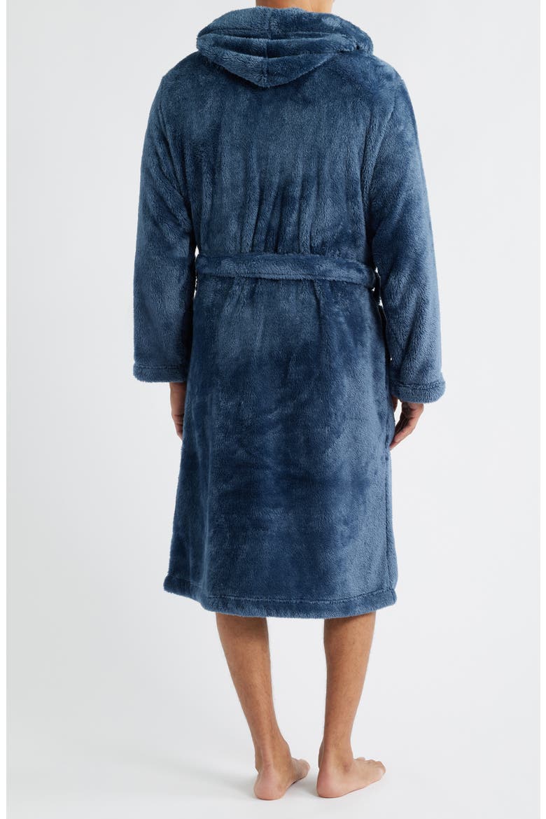 Beckett Fleece Hooded Robe, Alternate, color, DWV