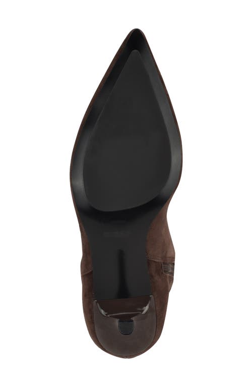 Guess Yania Pointed Toe Boot In Brown