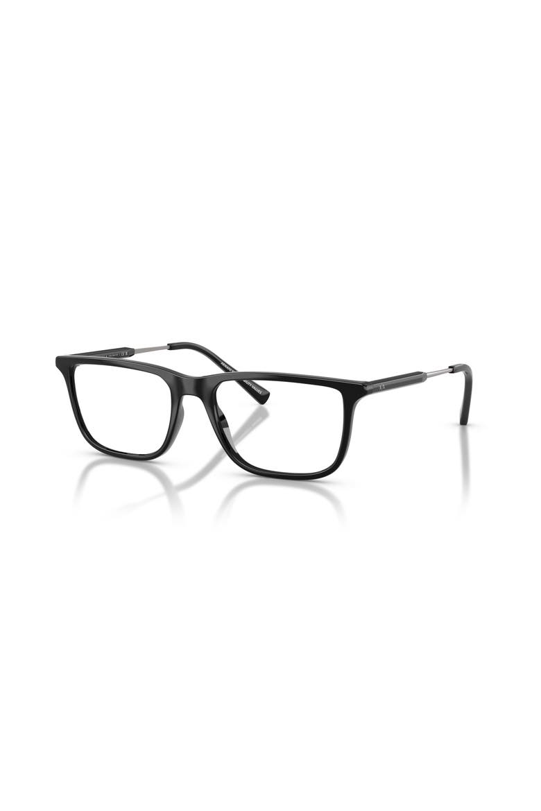 54mm Rectangle optical glasses, Main, color, Black