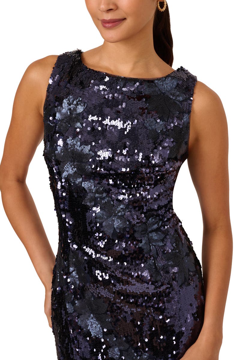 Adrianna Papell Sequin Cocktail Sheath Dress, Alternate, color,
