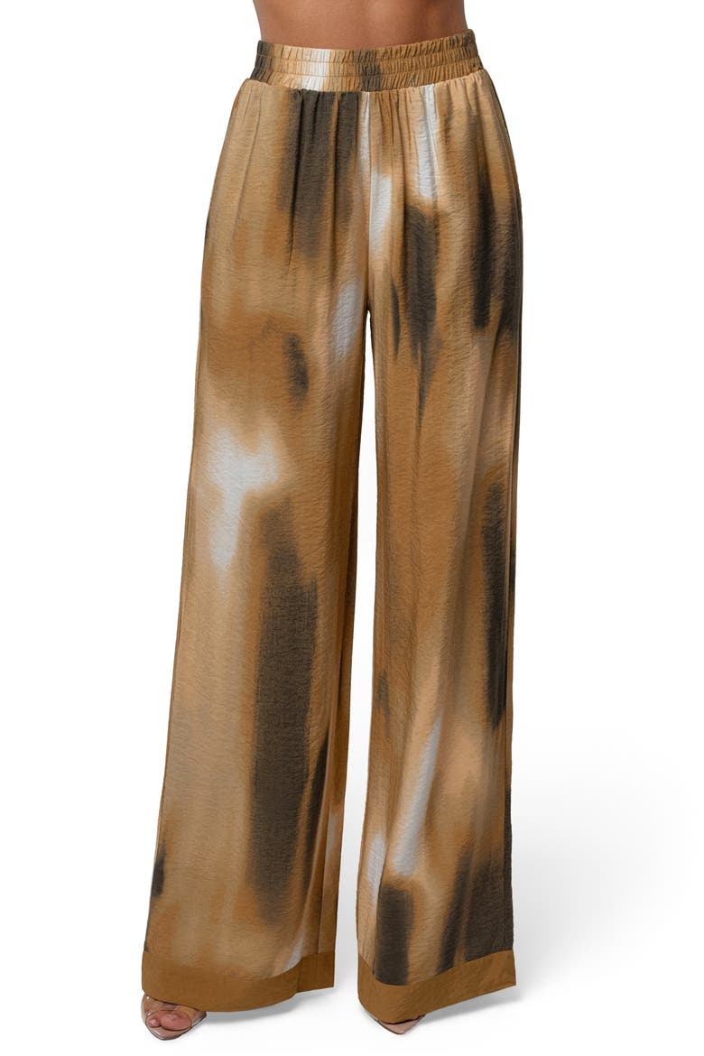 Celestial Wide Leg Pants, Main, color, BROWN