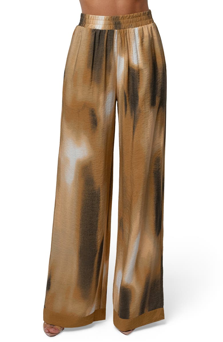 JLUXLABEL Celestial Wide Leg Pants, Main, color, Brown