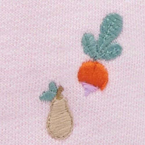 Purebaby Embroidered Fleece Footie