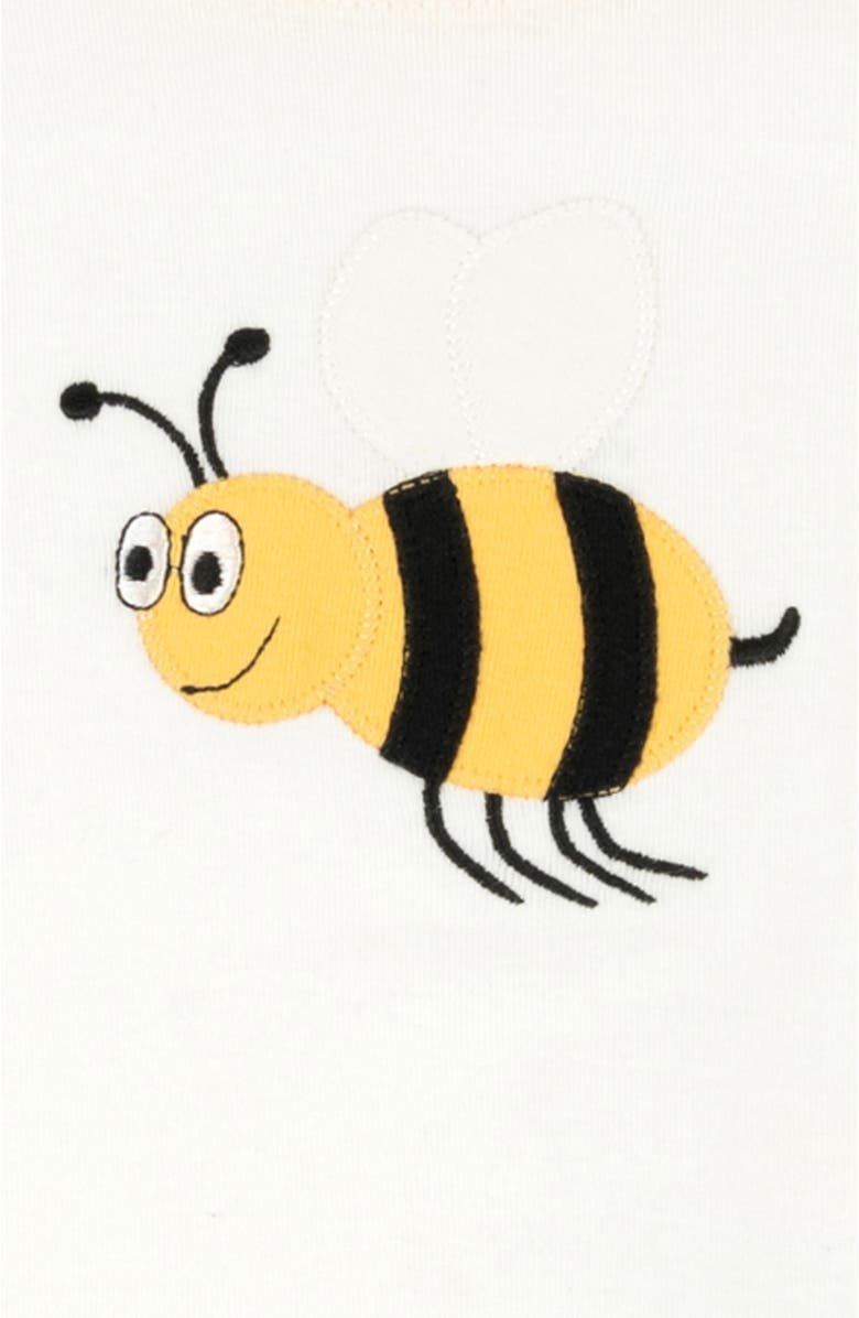 Leveret Two-Piece Printed Cotton Pajamas, Stripes, Animals 
Characters, Alternate, color, Bumble Bee