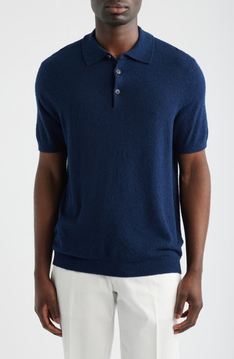 Solid Bouclé Polo