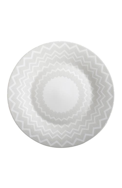 Missoni Home Tableware Charger Plate Zig Zag White Diam. 12.5"