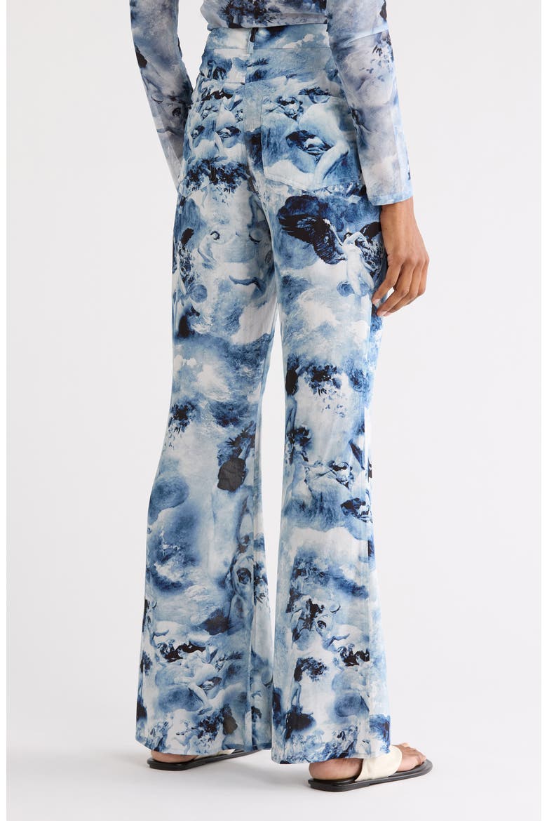 Chiffon Flare Pants, Alternate, color, BLUE ANGEL PRINT