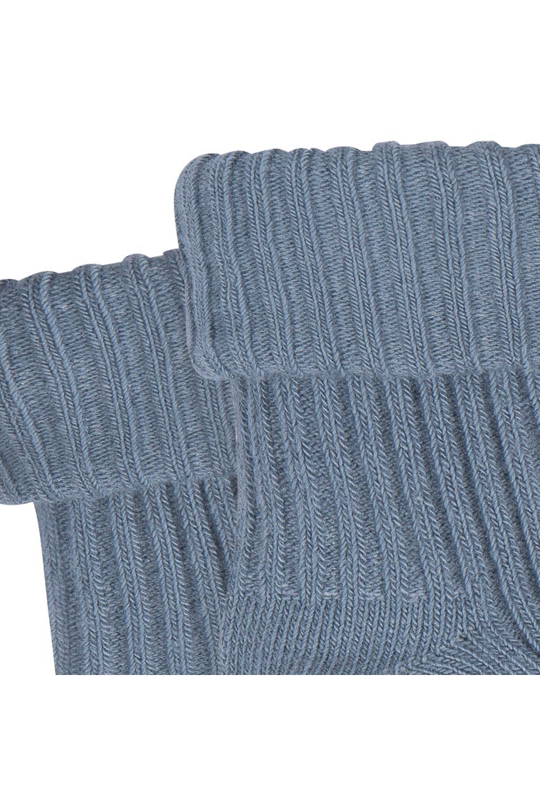 Rolled Cuff Ribbed Socks, 4-pack, Alternate, color, Blue