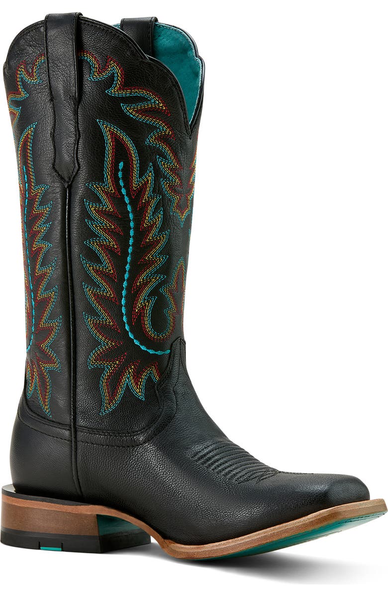 Ariat Frontier Western Boot, Main, color, Black