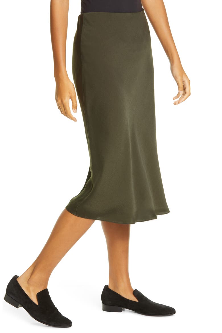 Woven Skirt, Alternate, color, OLIVE