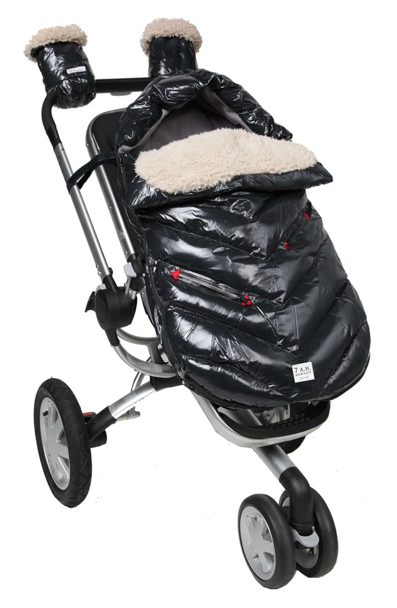7 A.M. Enfant Polar Igloo Water Resistant Stroller/Car Seat Bunting, Alternate, color, 
