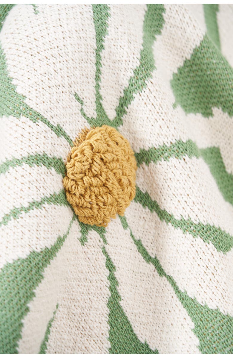 carol & frank Daisy Throw Blanket, Alternate, color, Beige