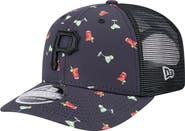 New Era Men's New Era Navy Pittsburgh Pirates Adventure Drinks Pattern 9SEVENTY Stretch-Snap Hat