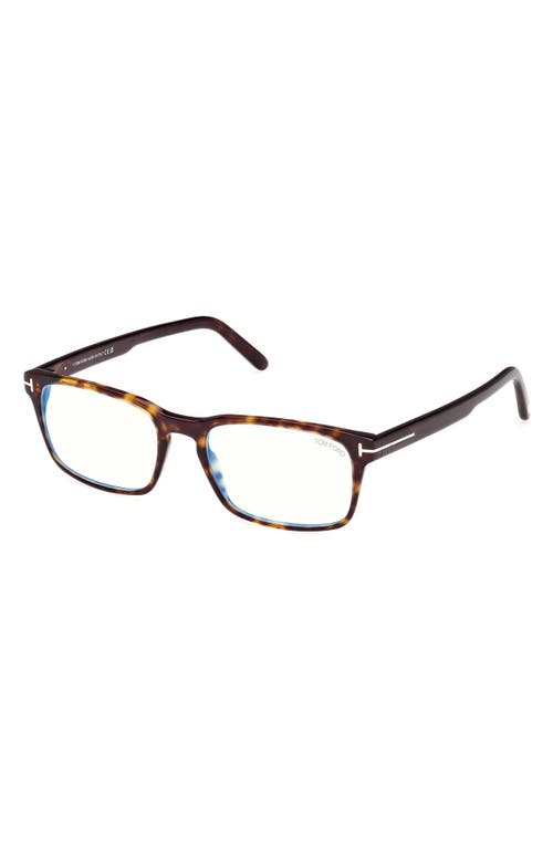 Tom Ford 54mm Rectangular Blue Light Blocking Glasses