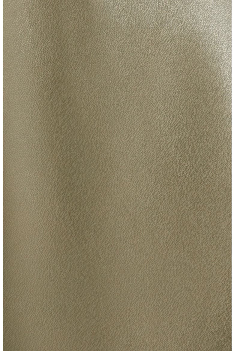 Pleat Front Leather City Shorts, Alternate, color, C7238 MILITARY