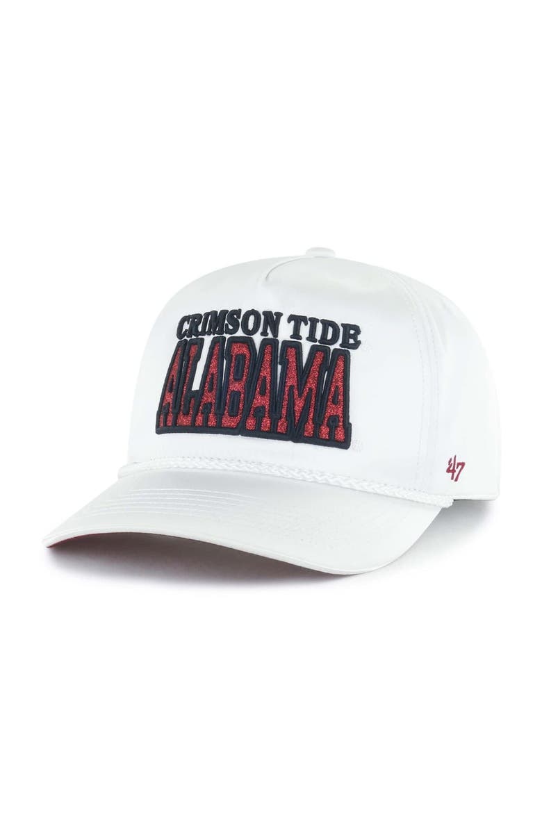 '47 Women's '47 White Alabama Crimson Tide Outspoken Hitch Adjustable Hat, Alternate, color, White