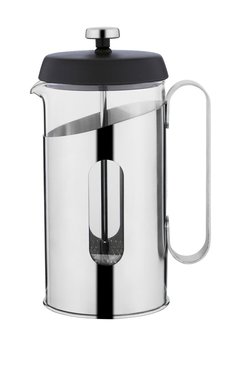 BergHOFF Black Essentials Coffee & Tea 0.63 Quart French Press, Main, color, Grey/Silver