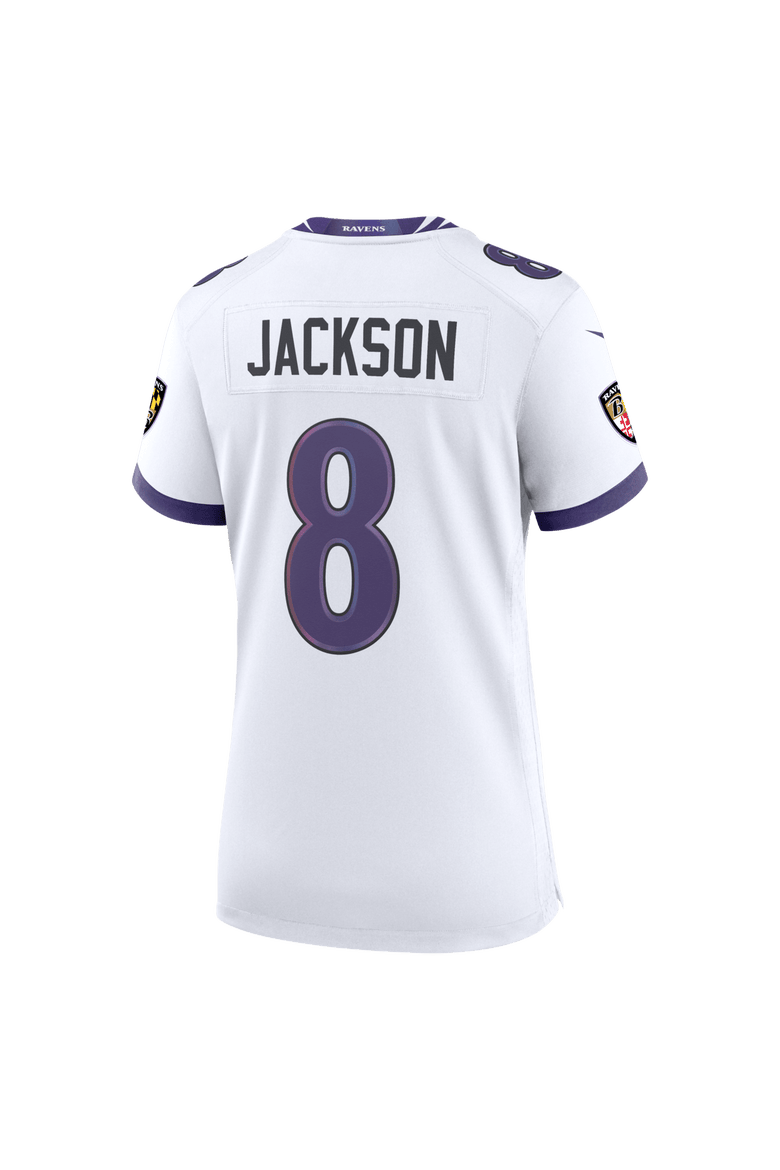 Women's Nike Lamar Jackson White Baltimore Ravens Game Jersey, Alternate, color, White
