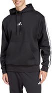 adidas Essential 3-Stripes Fleece Hoodie