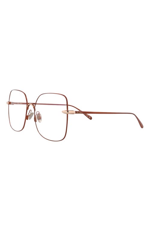 Pomellato 57mm Square Optical Glasses In Brown/brown