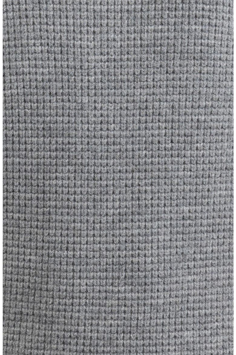 Waffle Crewneck Sweater, Alternate, color, HEATHER GREY