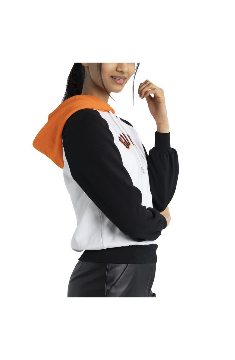 LUSSO Women's Lusso White San Francisco Giants Marlowe Tri-Blend Raglan Pullover Hoodie, Alternate, color, White