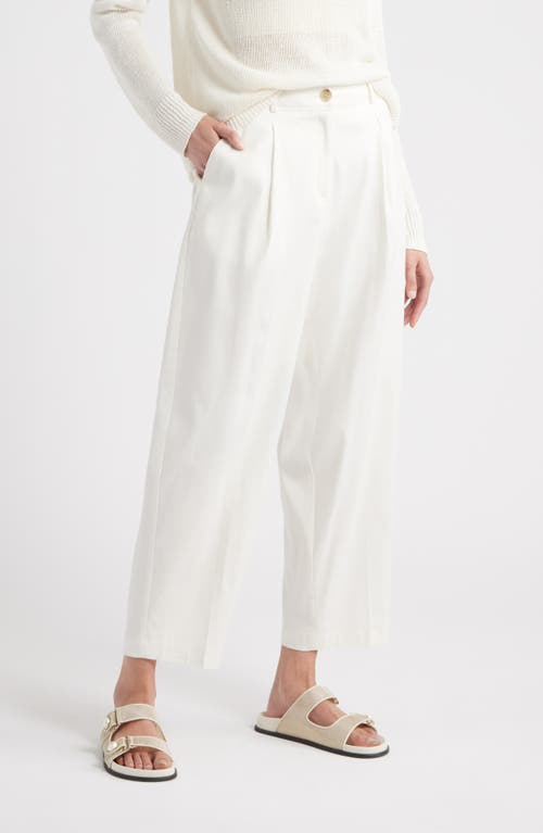 Nordstrom Crop Wide Leg Pants In White
