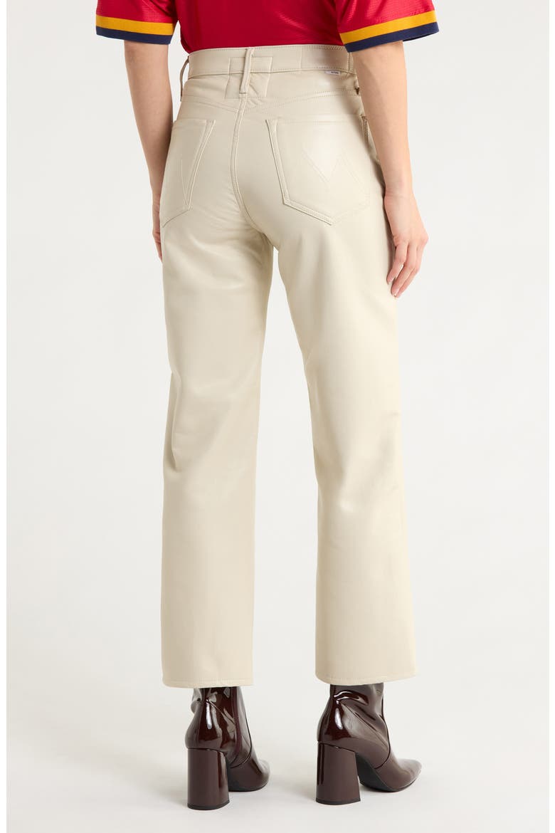 The Rambler Zip Ankle Faux Leather Pants, Alternate, color, IVORY