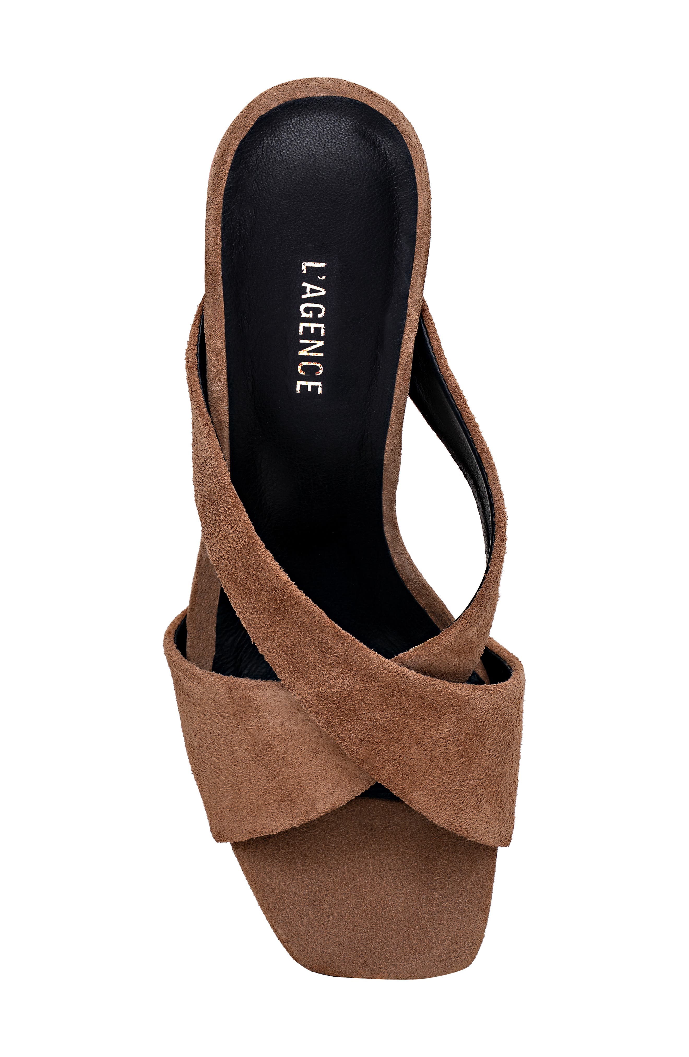 L'AGENCE Mirabelle Slide Sandal, Alternate, color, Sand Suede
