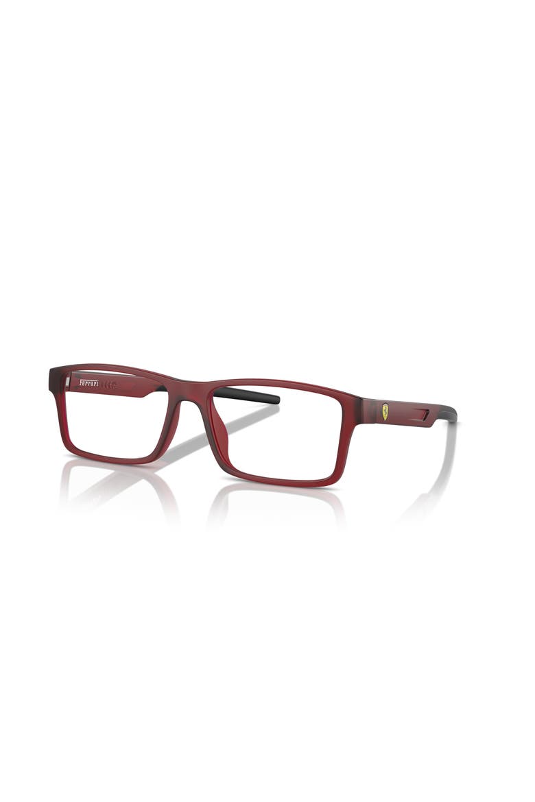 57mm Rectangle optical glasses, Main, color, Red
