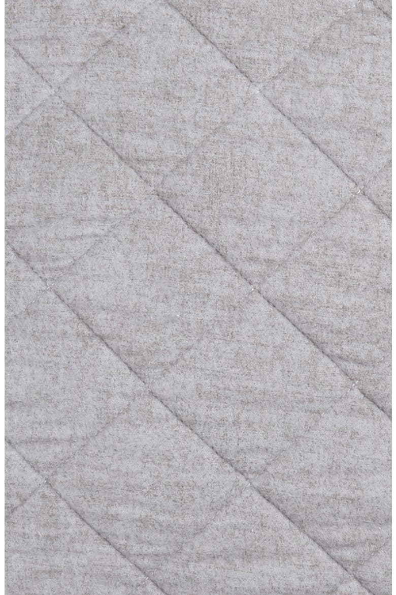 Reversible Flannel Quilted Sham, Alternate, color, GREY FROST HEATHER MULTI