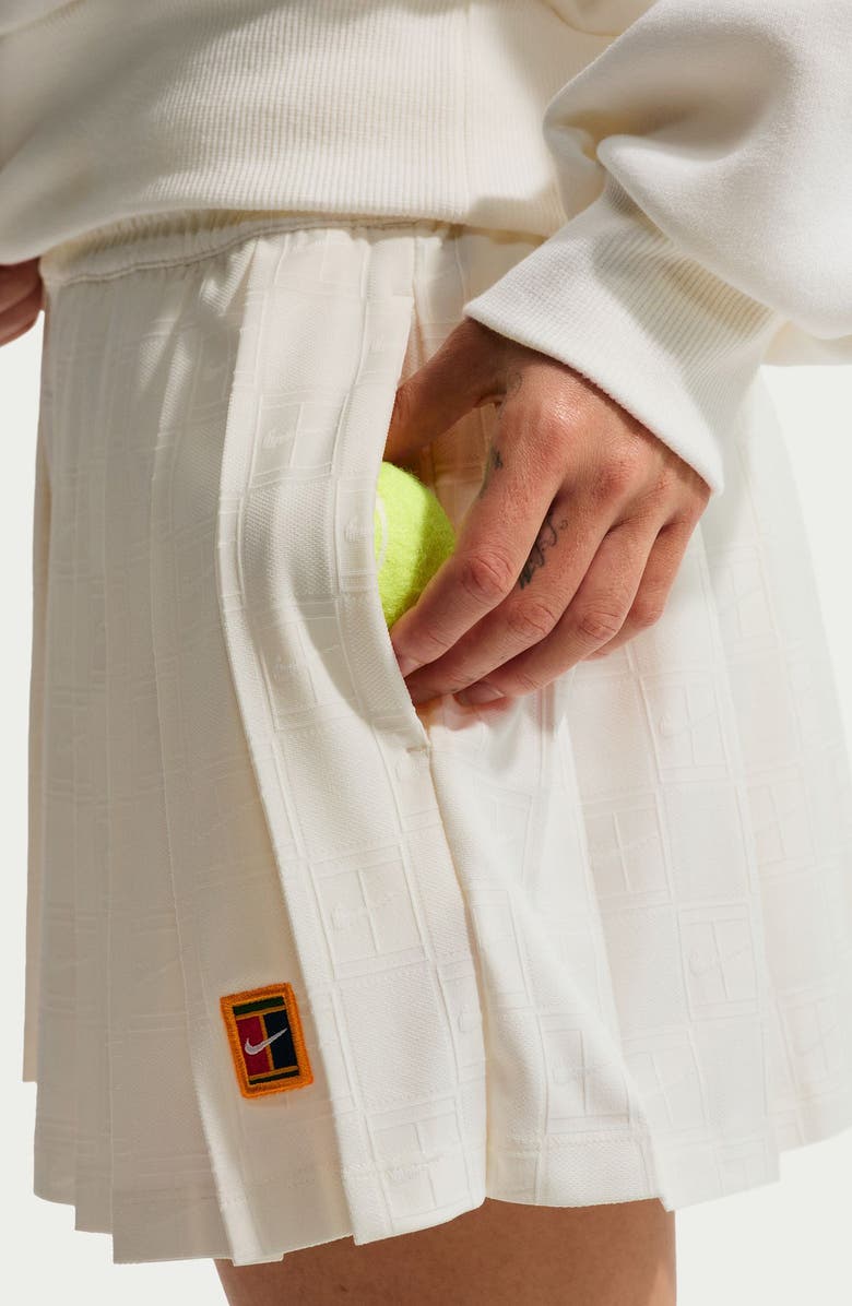 Nike Court Dri-FIT High-Waisted Tennis Shorts, Alternate, color, Sail