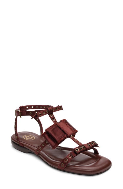 Rachel Studded Ankle Strap Slide Sandal (Women)