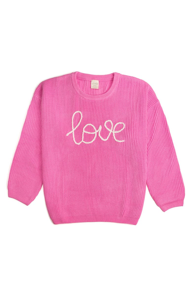 Sweet Wink Love Valentine's Day Knit Adult Sweater, Main, color, 
